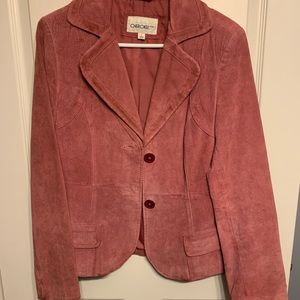 Authentic Original Cherokee Brand Pink Suede Jacket, Size Small.